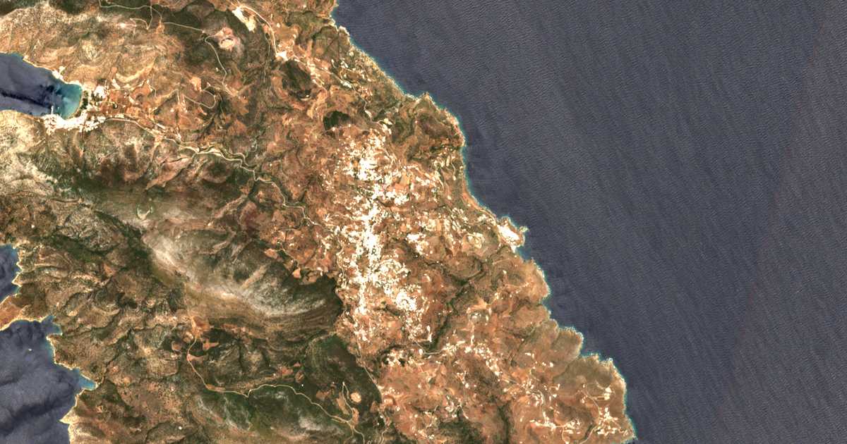 Satellitenkarte von Káto Petálion