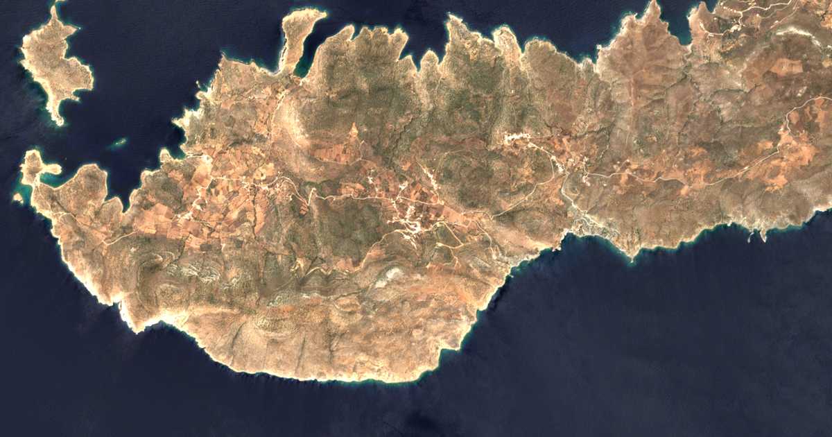 Satellitenkarte von Arkesíni