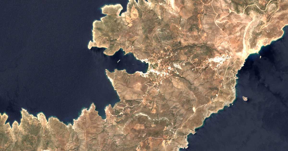 Satellitenkarte von Katápola