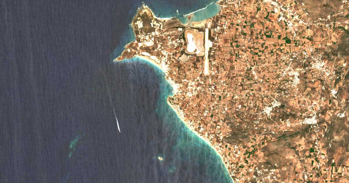 Satellitenkarte von Agía Anna