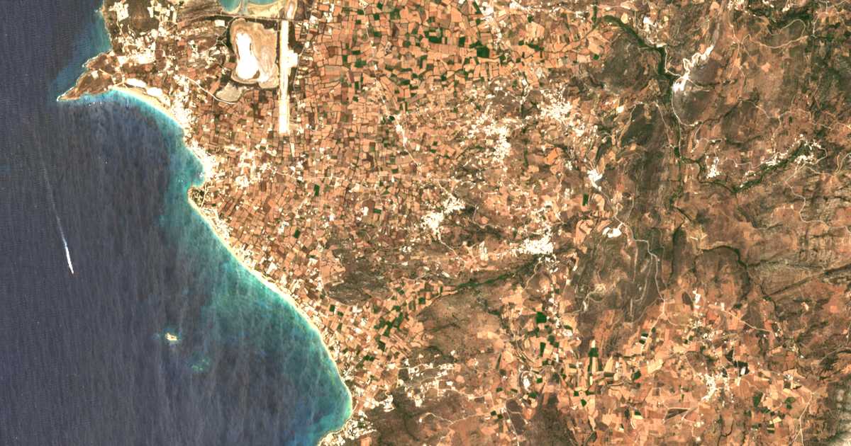 Satellitenkarte von Ágios Arsénios