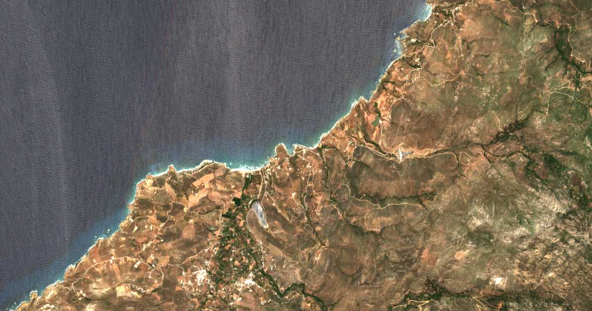 Satellitenkarte von Akrotíri
