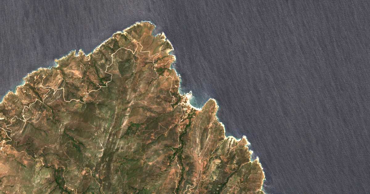 Satellitenkarte von Apollonas