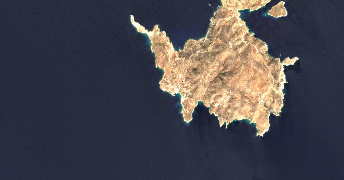 Satellitenkarte von Donousa
