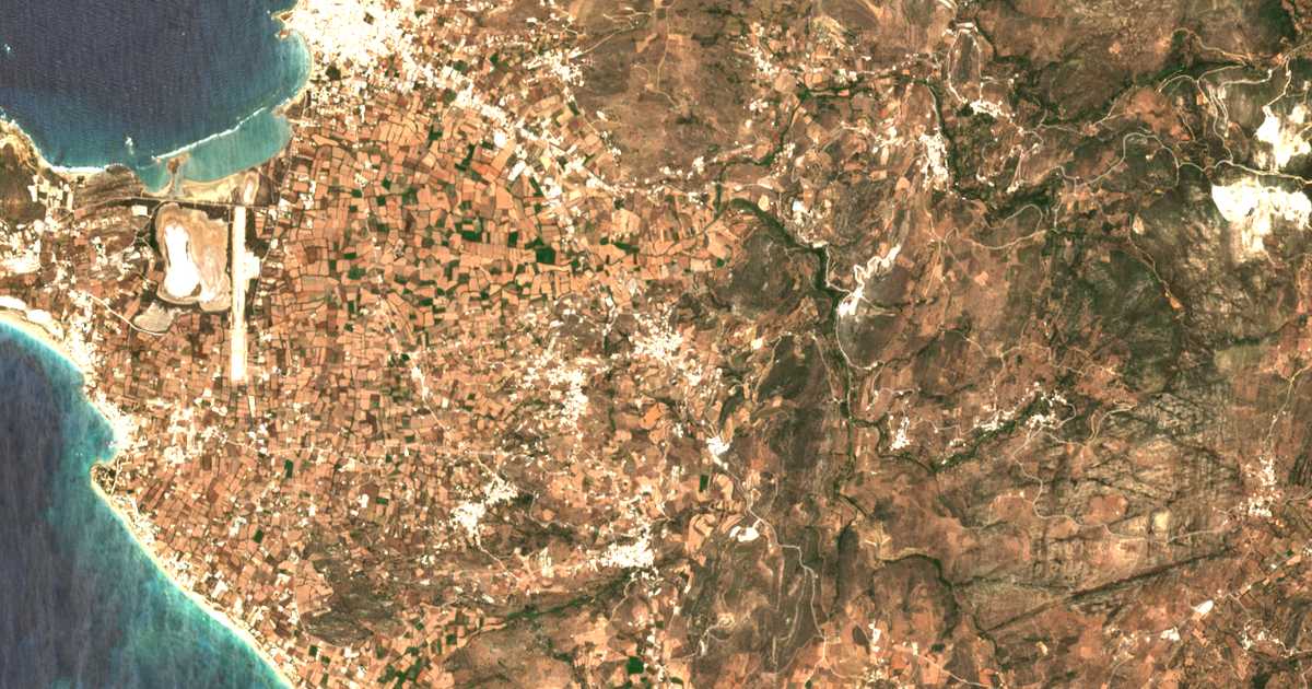 Satellitenkarte von Galanádon