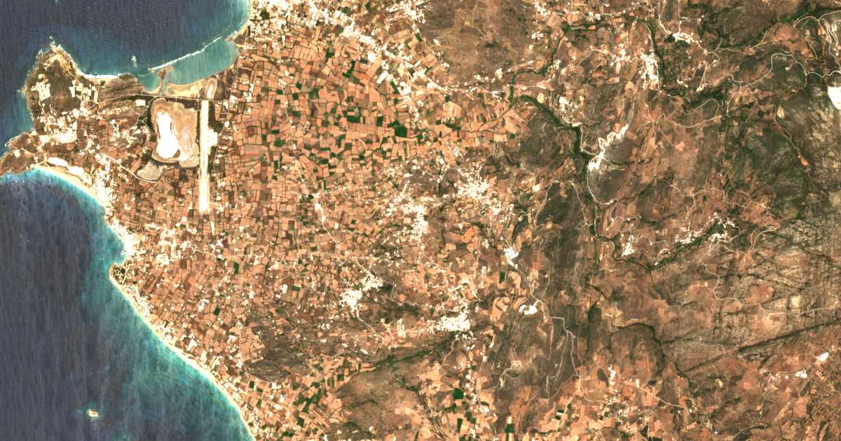 Satellitenkarte von Glinádon