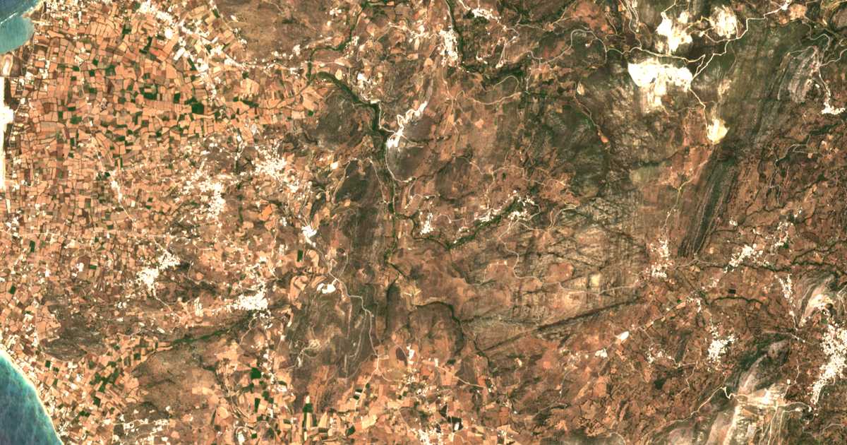 Satellitenkarte von Káto Potamiá