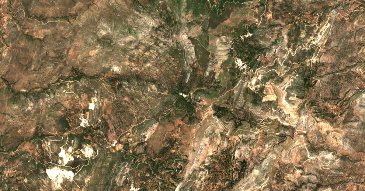 Satellitenkarte von Keramotí