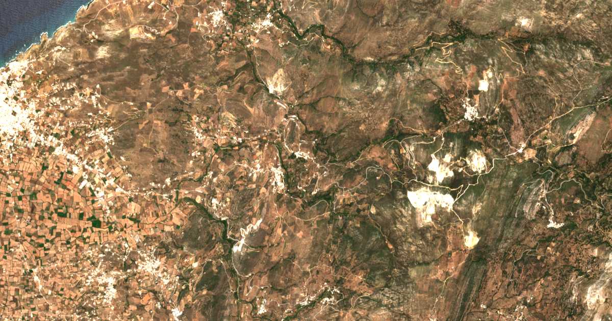 Satellitenkarte von Kourounochórion