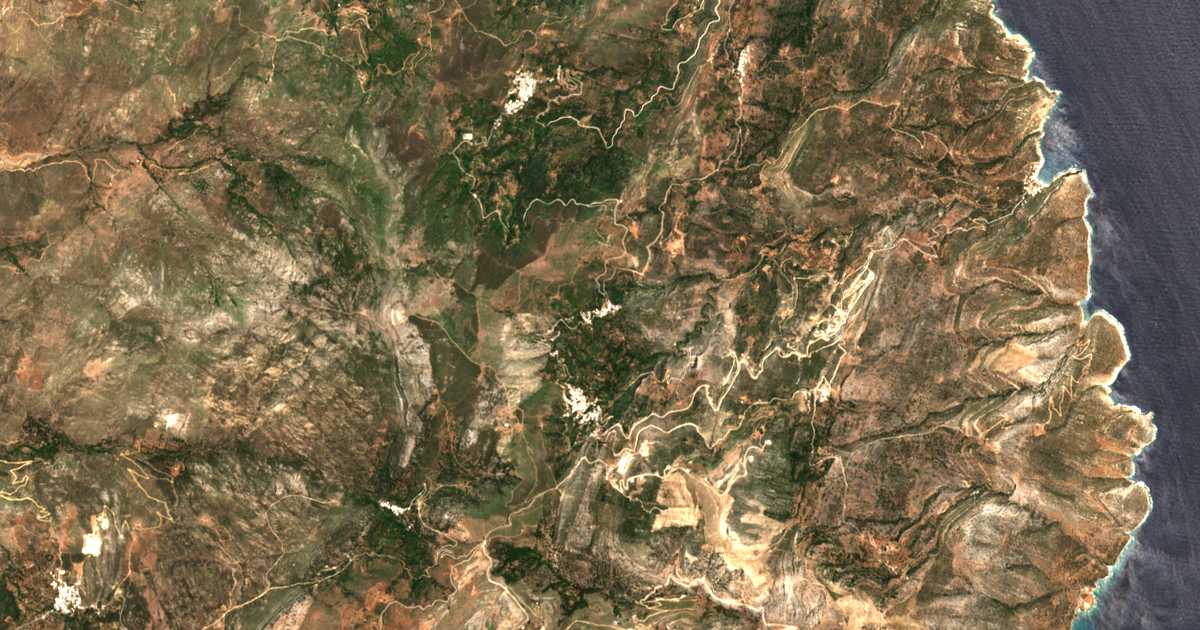 Satellitenkarte von Skadón
