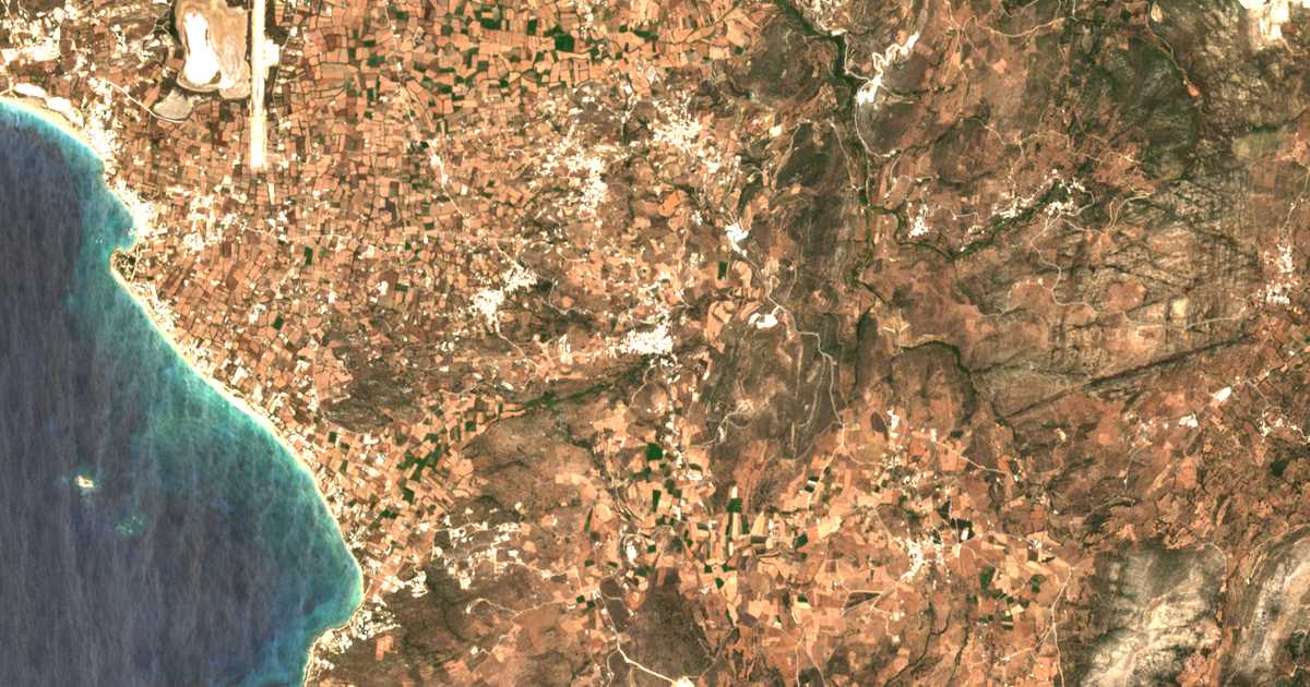 Satellitenkarte von Vívlos