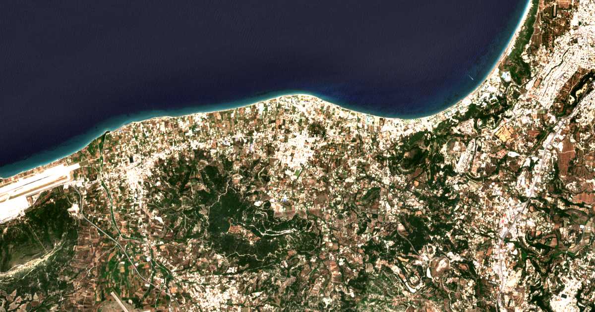 Satellitenkarte von Ialysos