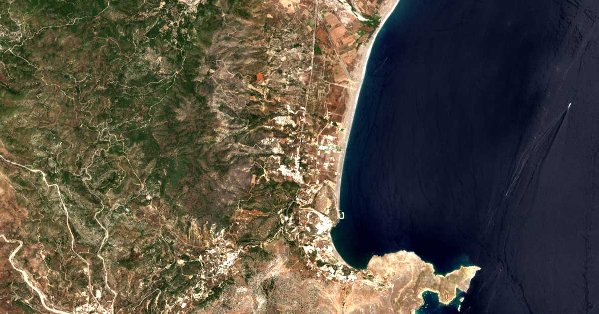 Satellitenkarte von Kálathos