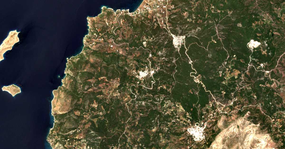 Satellitenkarte von Kritinía