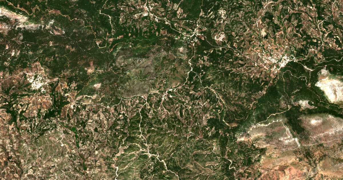 Satellitenkarte von Platánia