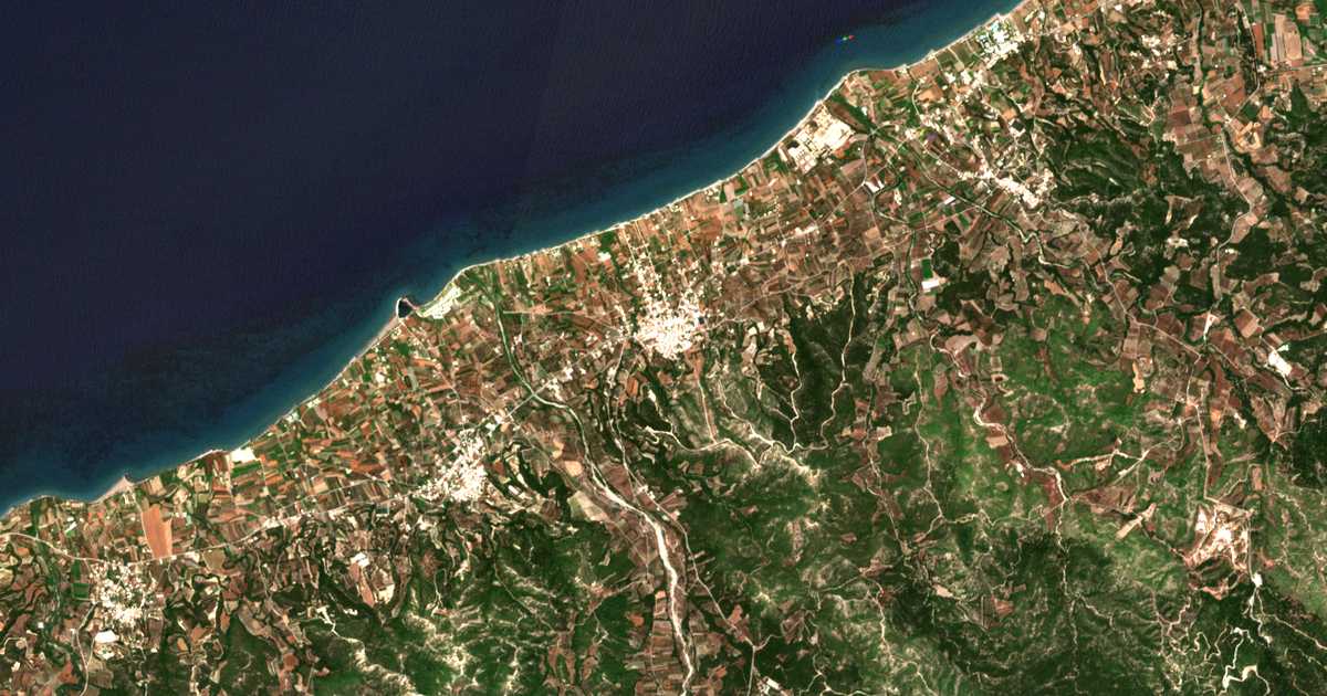 Satellitenkarte von Soroní