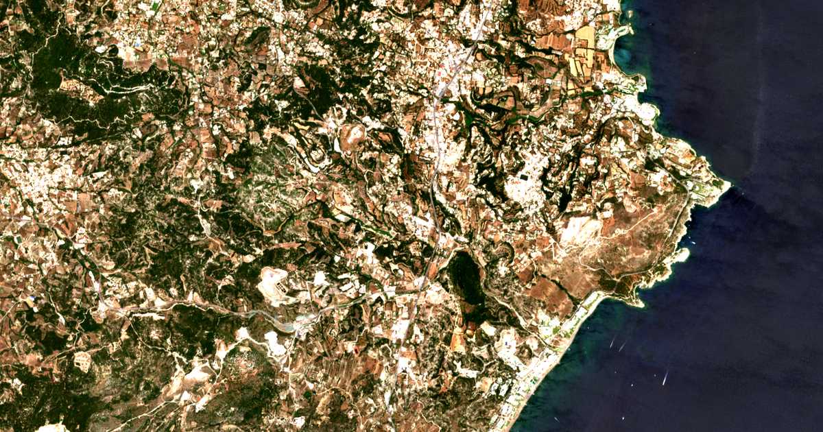 Satellitenkarte von Tsaḯri