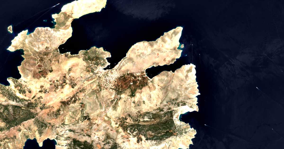 Satellitenkarte von Pédion