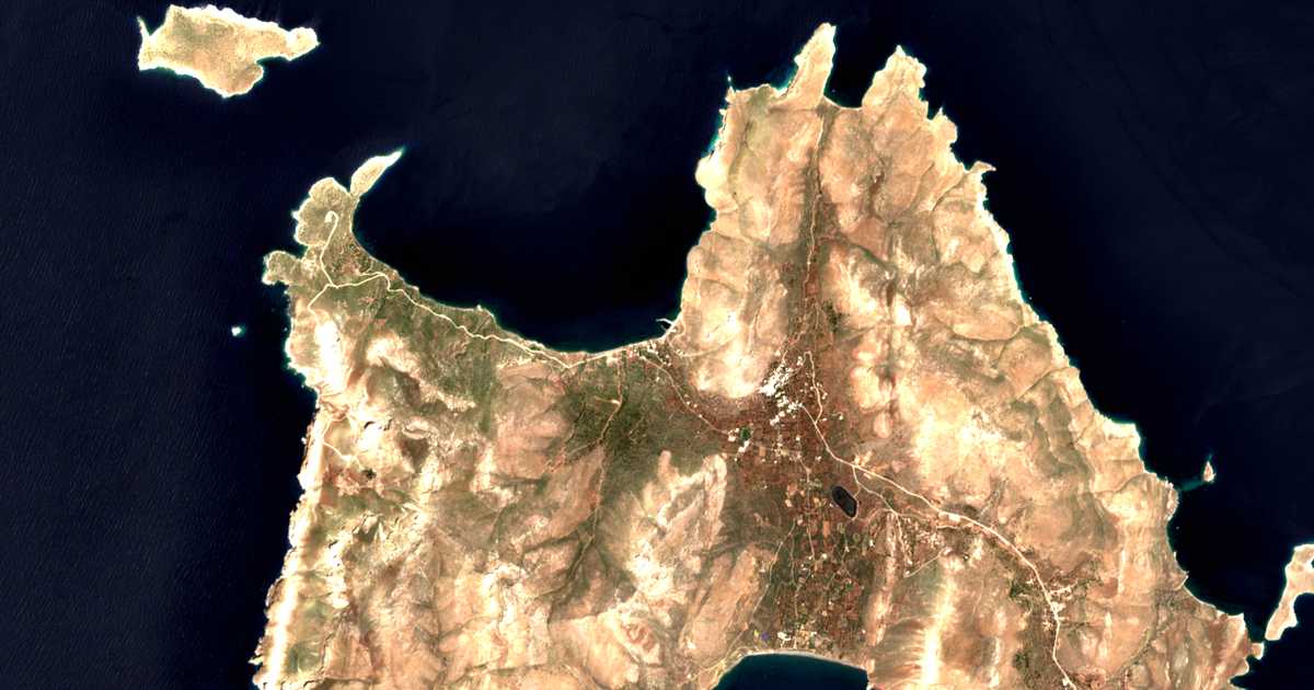 Satellitenkarte von Ágios Antónios
