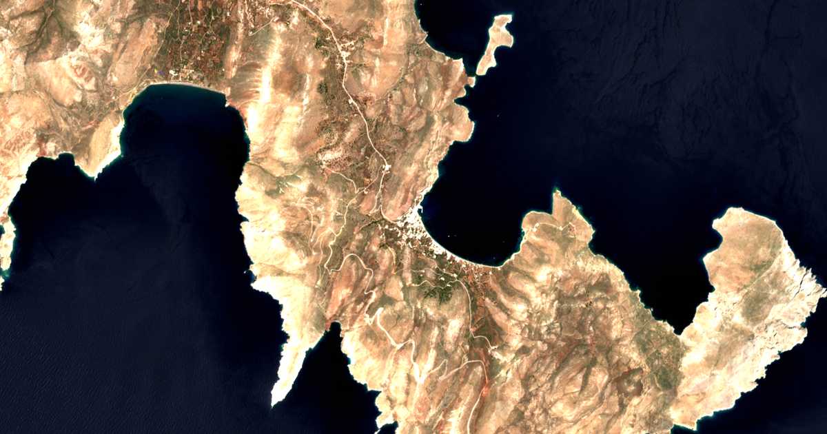 Satellitenkarte von Livádia