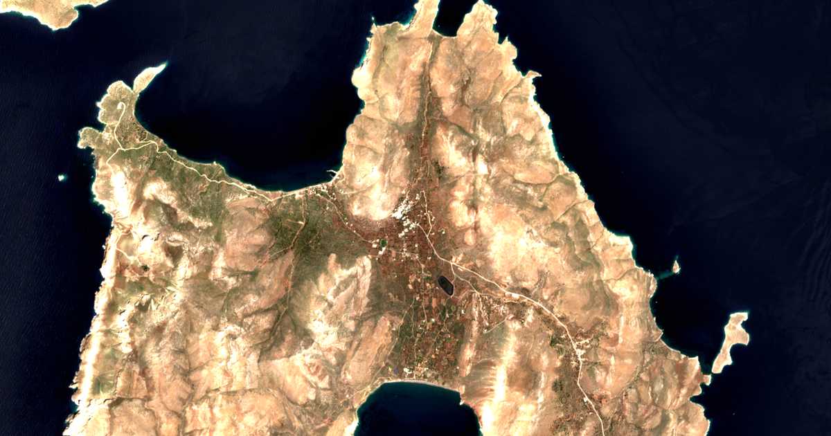 Satellitenkarte von Megálon Choríon