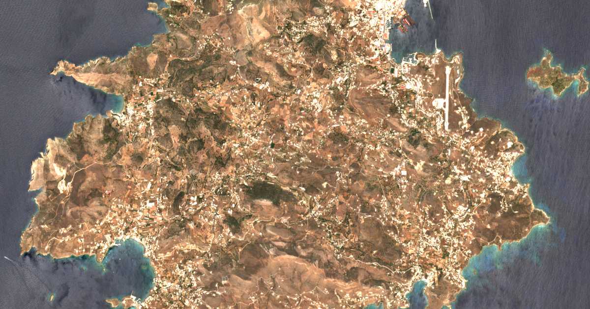 Satellitenkarte von Agrós