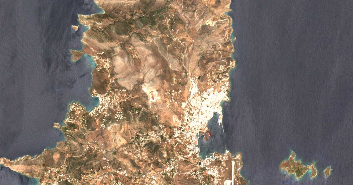 Satellitenkarte von Alithiní