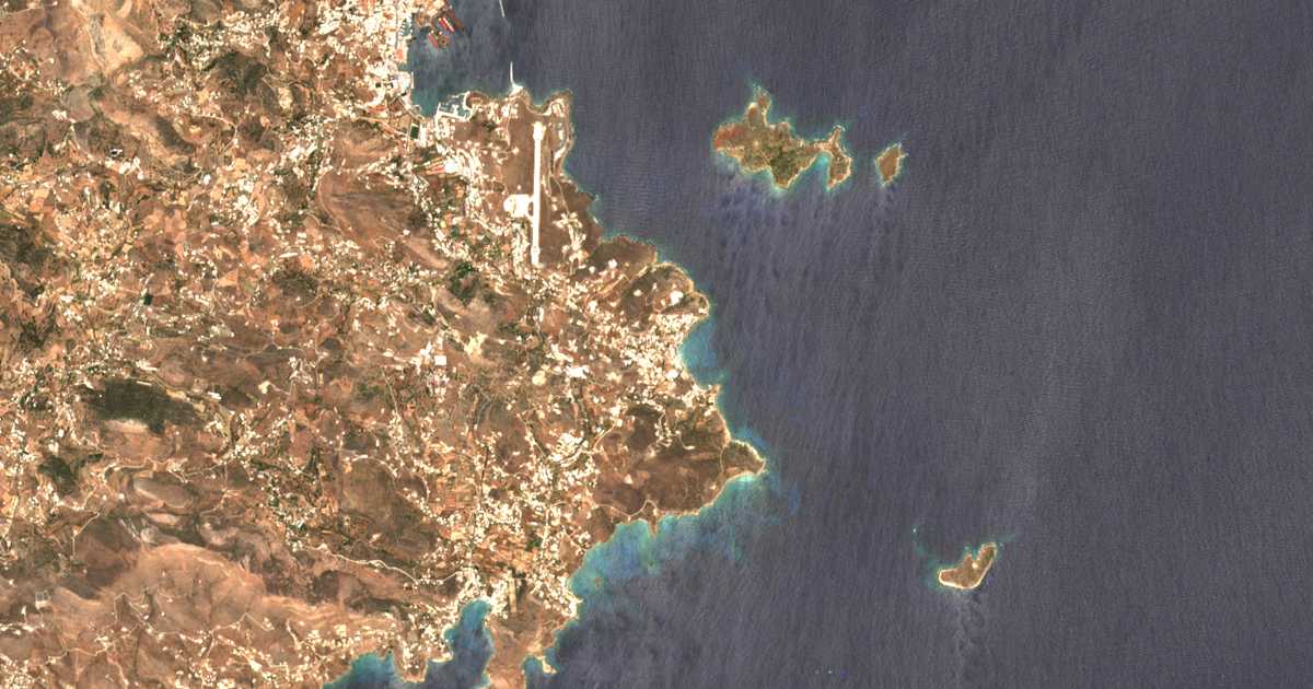 Satellitenkarte von Azólimnos