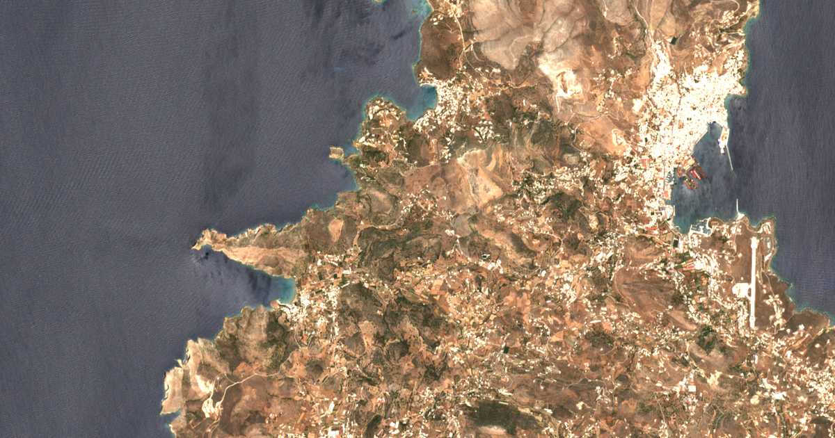 Satellitenkarte von Danakós