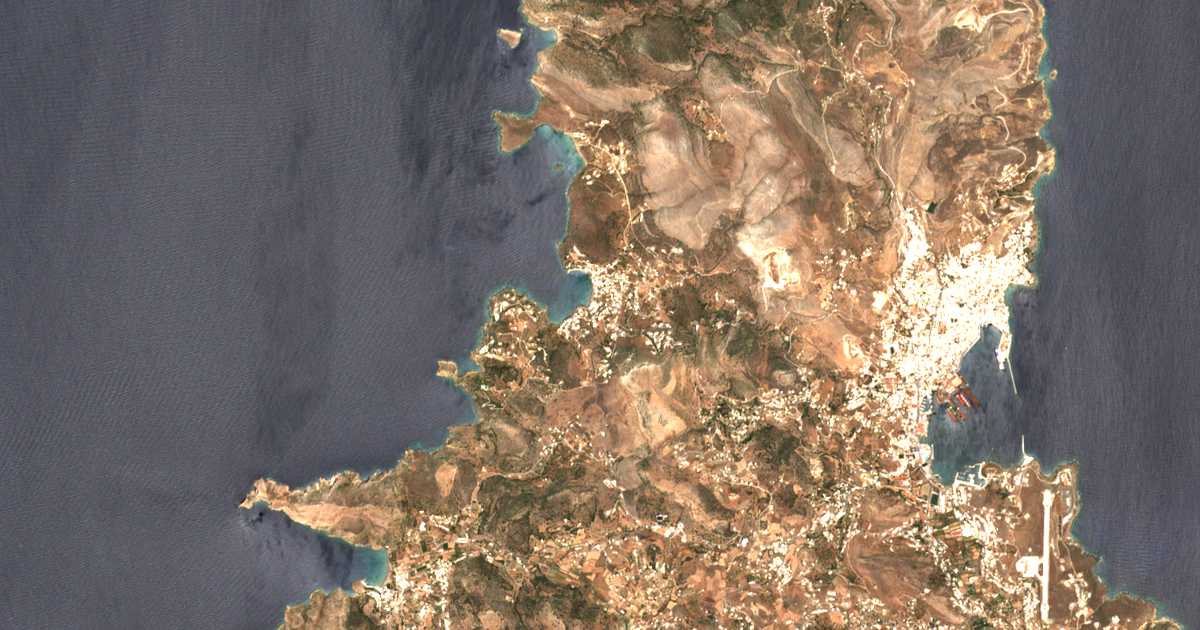 Satellitenkarte von Kínion