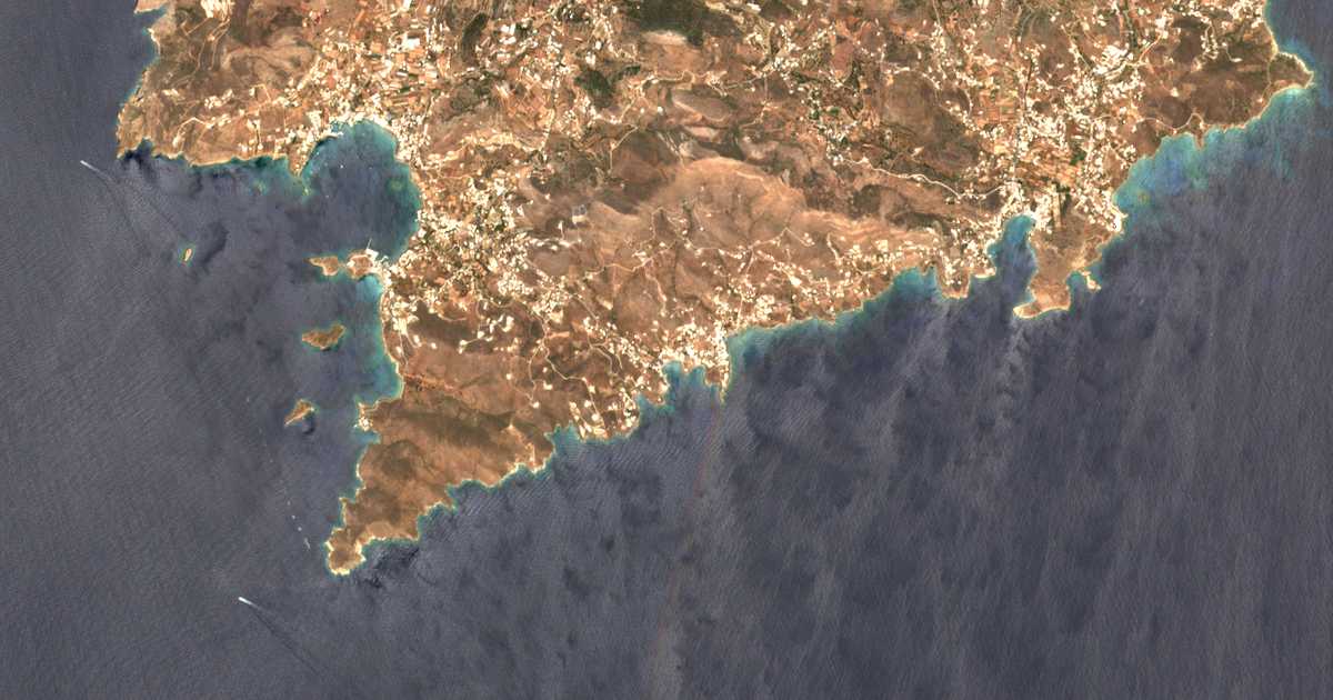 Satellitenkarte von Mégas Gialós
