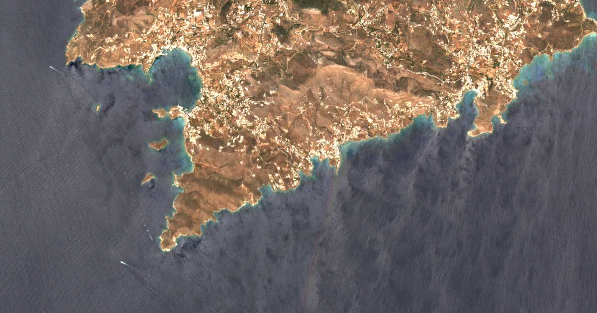 Satellitenkarte von Mégas Gialós