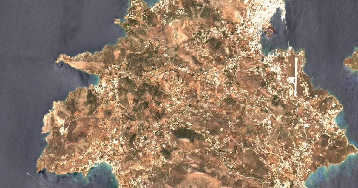 Satellitenkarte von Págos