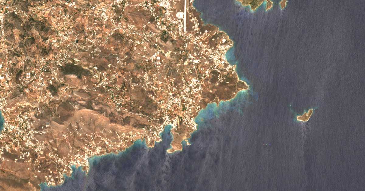 Satellitenkarte von Vari