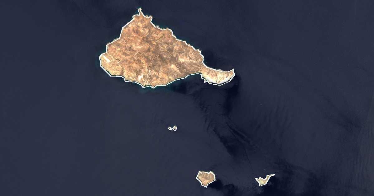 Satellitenbild mit eingezeichneter Grenze: Analfi Stadt