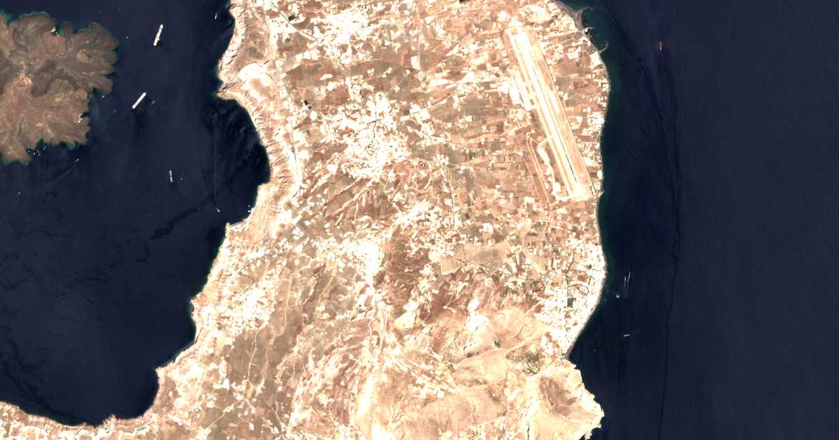 Satellitenkarte von Éxo Goniá