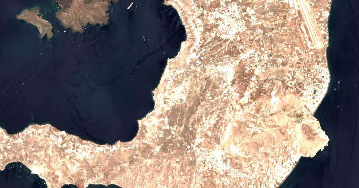 Satellitenkarte von Megalochori