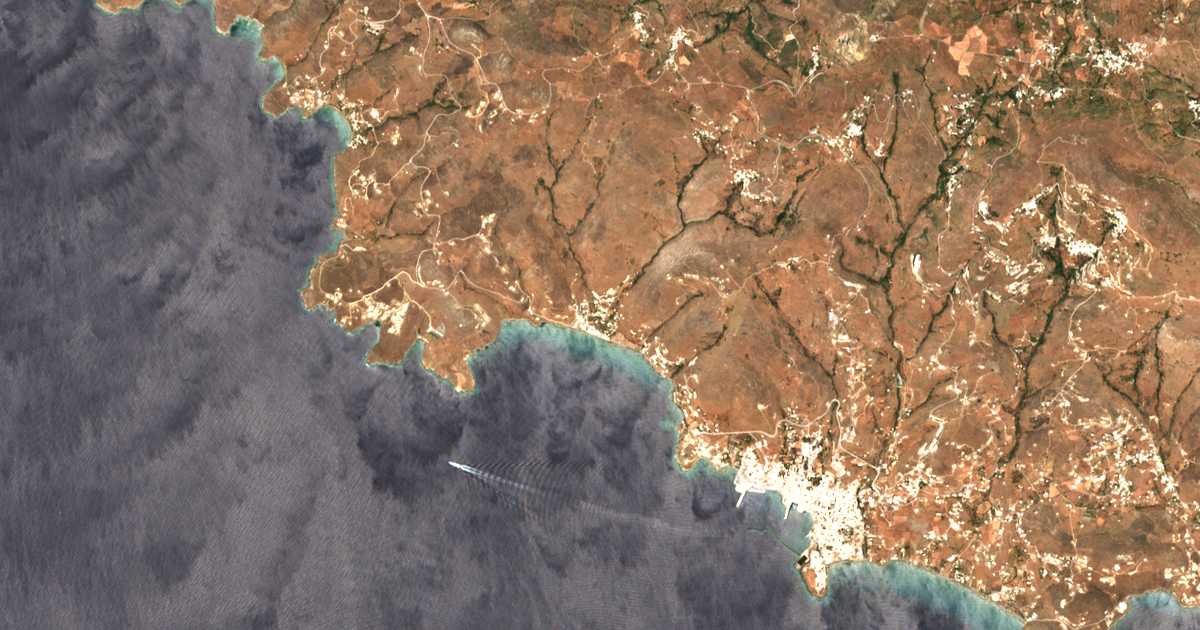 Satellitenkarte von Kiónia