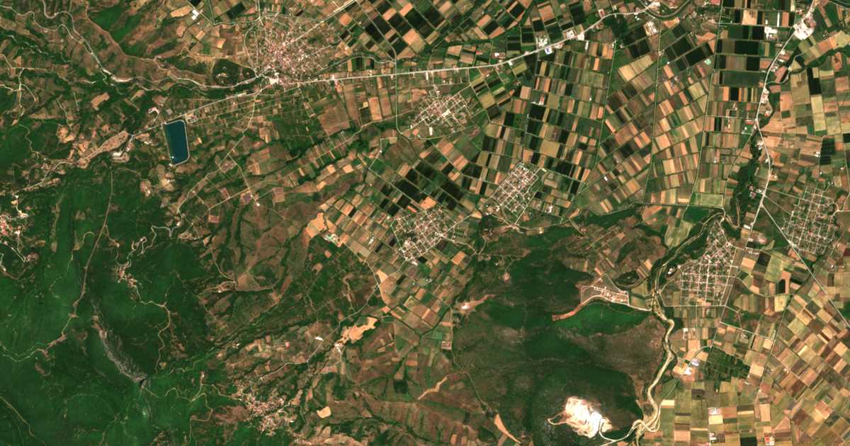 Satellitenkarte von Xinonérion