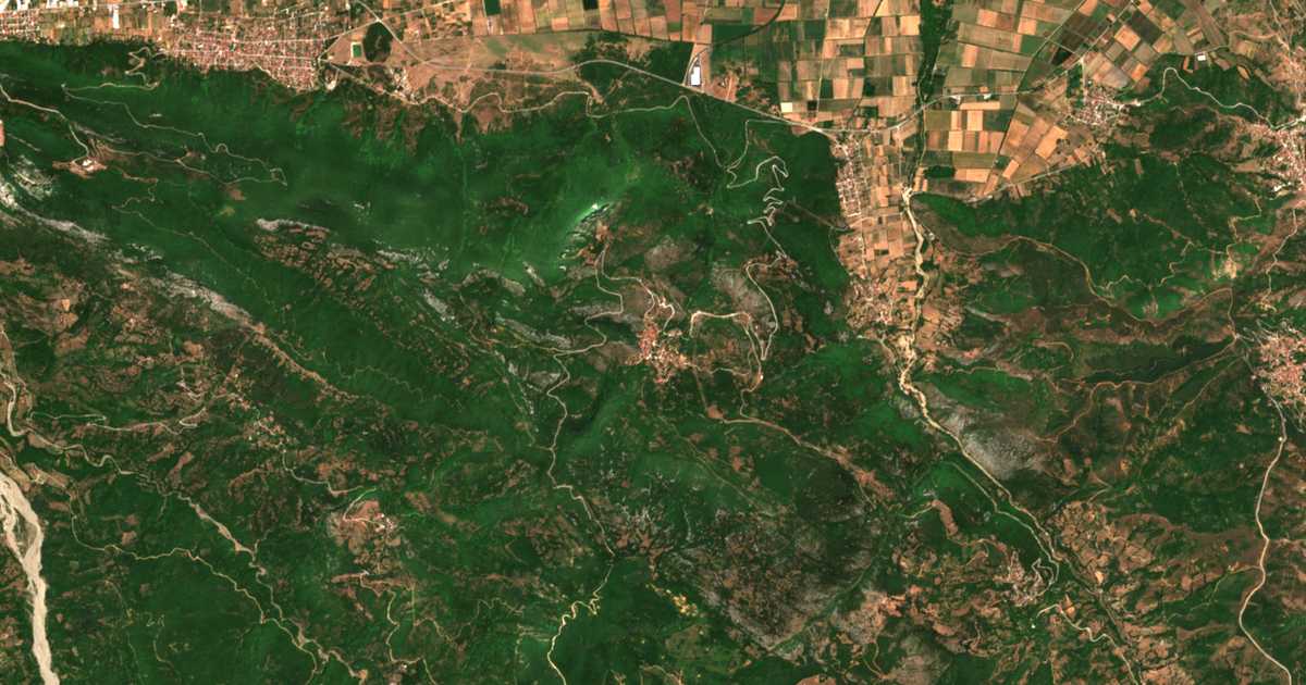 Satellitenkarte von Ellinopyrgos