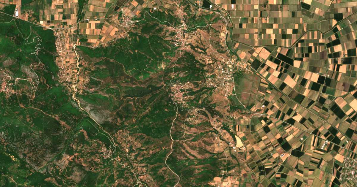 Satellitenkarte von Kanália