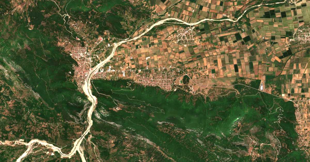 Satellitenkarte von Mavrommátion