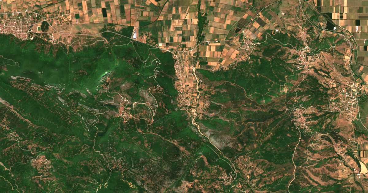 Satellitenkarte von Pýrgos Ithómis