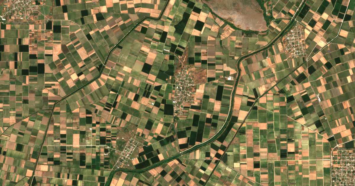 Satellitenkarte von Koskinás