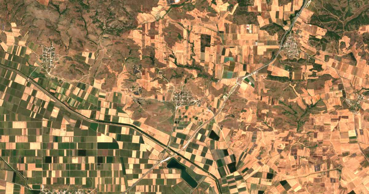Satellitenkarte von Sykéai
