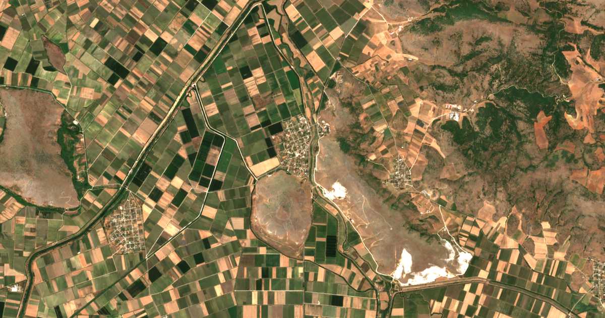 Satellitenkarte von Vlochós