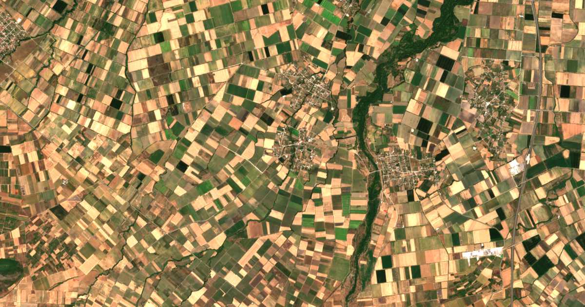 Satellitenkarte von Melissochórion