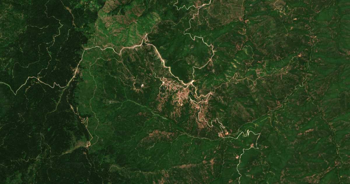 Satellitenkarte von Rentína