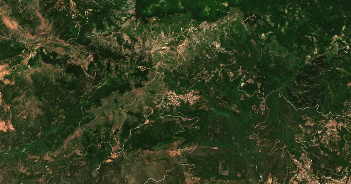 Satellitenkarte von Anatolí