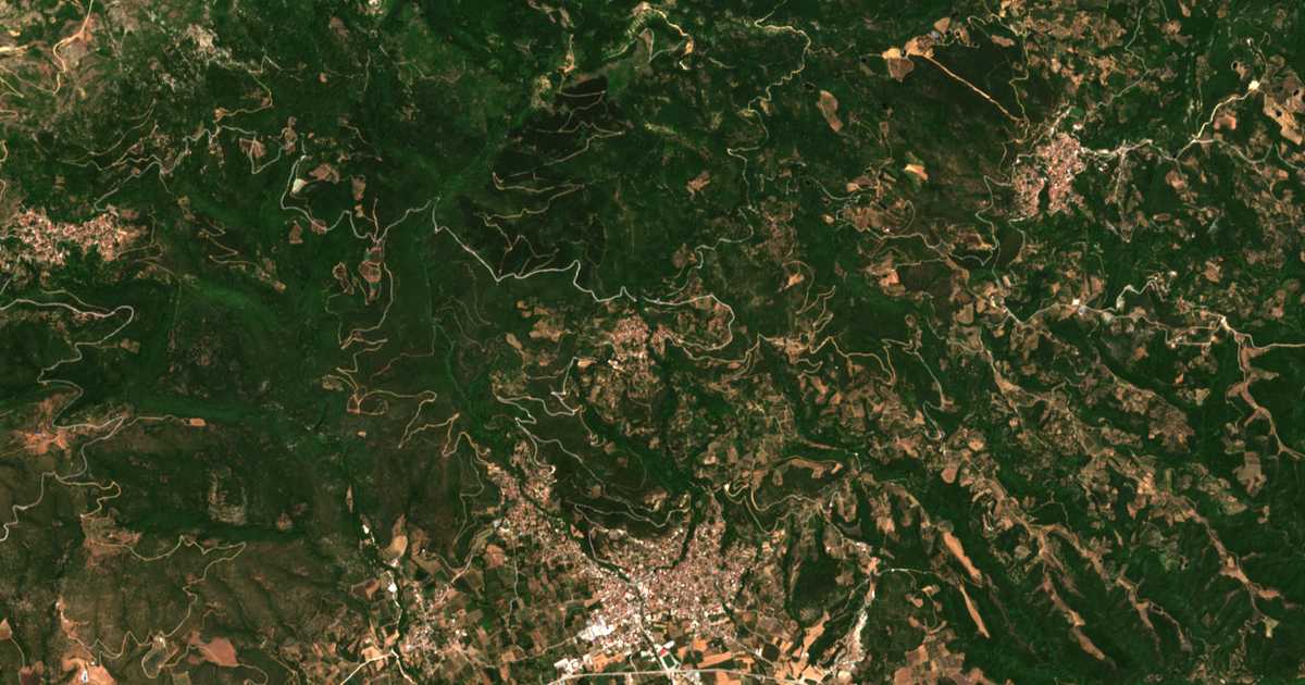 Satellitenkarte von Megalóvryson